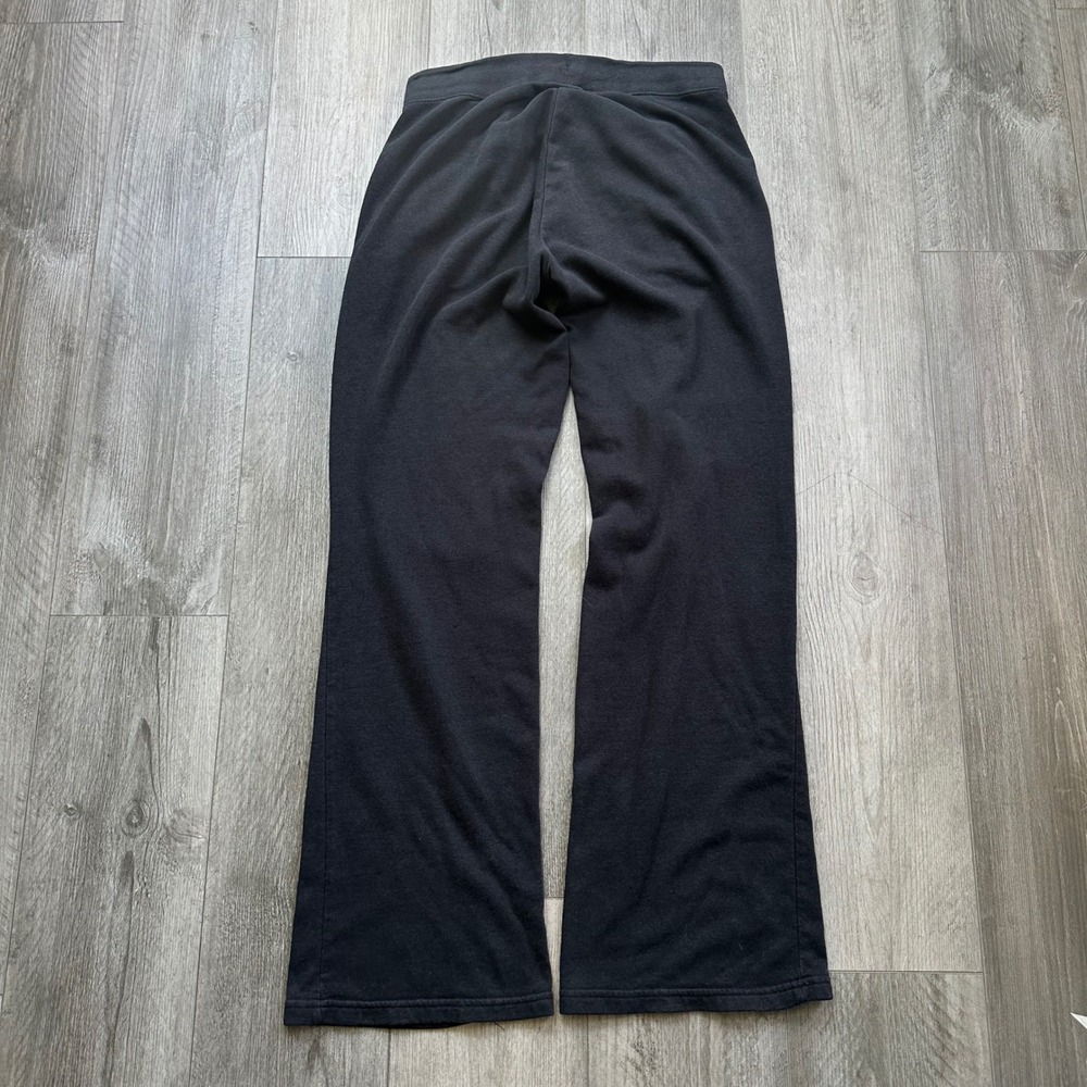 Y2K Nike Black Sweatpants womens Small baggy flare drawstring - Picture 2 of 6